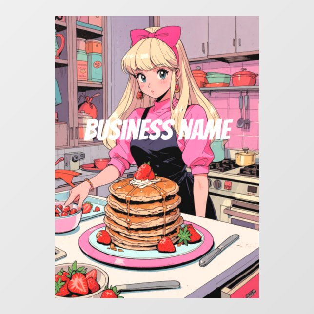 Autocollant Pour Fenêtre Clôture de fenêtre Anime (Feuille)