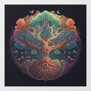 Autocollant Pour Fenêtre Clôture de fenêtre Arbre de vie