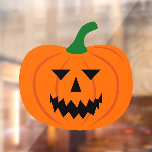 Autocollant Pour Fenêtre Clôture de fenêtre Citrouille Halloween (Feuille 2)