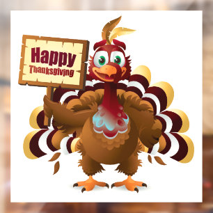 Autocollant Pour Fenêtre Clôture de fenêtre de Thanksgiving