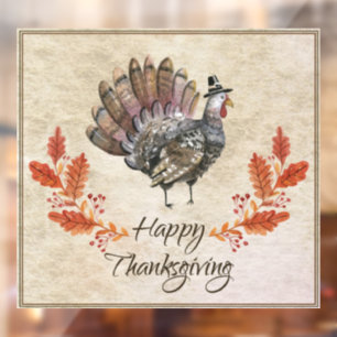 Autocollant Pour Fenêtre Clôture de fenêtre de Thanksgiving