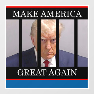 Autocollant Pour Fenêtre Clôture de fenêtre de Trump MAGA