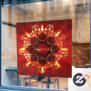 Autocollant Pour Fenêtre Clôture de fenêtre Diwali