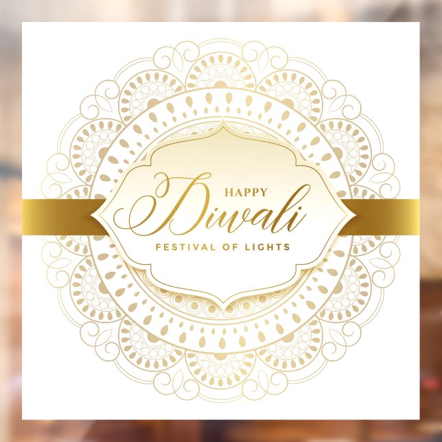 Autocollant Pour Fenêtre Clôture de fenêtre Diwali (Feuille 2)