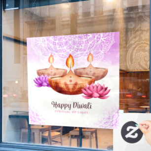 Autocollant Pour Fenêtre Clôture de fenêtre Diwali