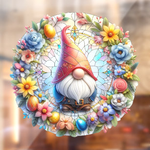 Autocollant Pour Fenêtre Clôture de fenêtre Gnome de Pâques