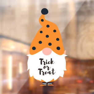 Autocollant Pour Fenêtre Clôture de fenêtre Gnome d'Halloween