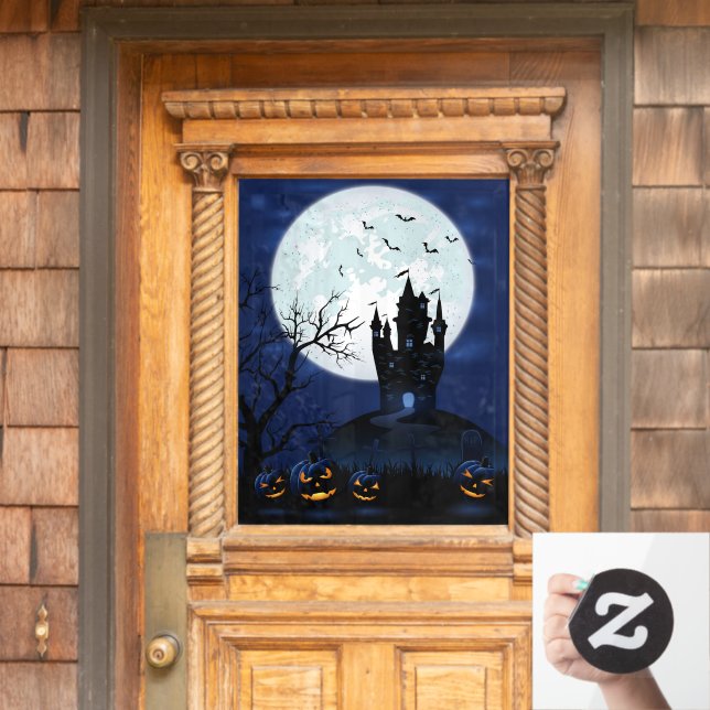 Autocollant Pour Fenêtre Clôture de fenêtre Halloween (Porte d'accueil)