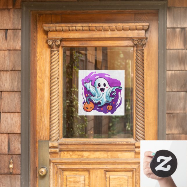 Autocollant Pour Fenêtre Clôture de fenêtre Halloween (Porte d'accueil)