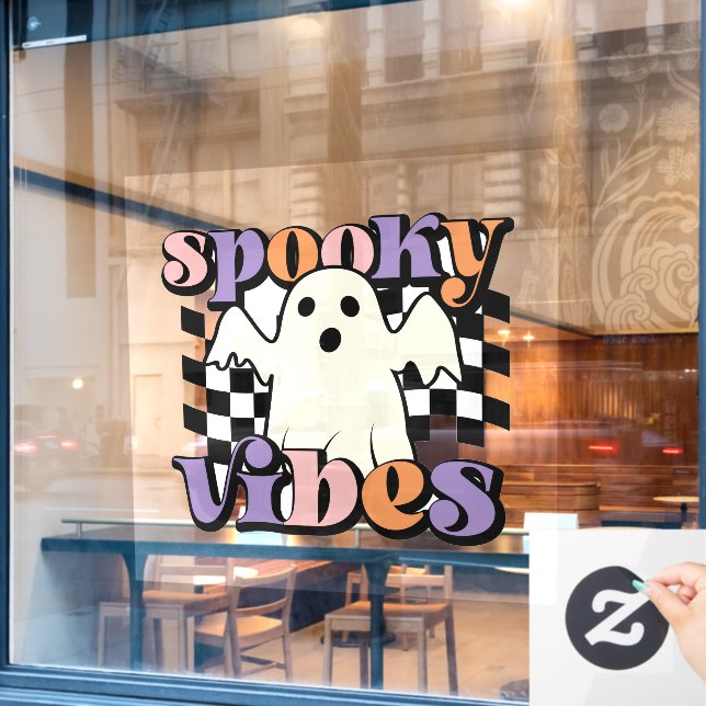 Autocollant Pour Fenêtre Clôture de fenêtre Halloween (Fenêtre de café)