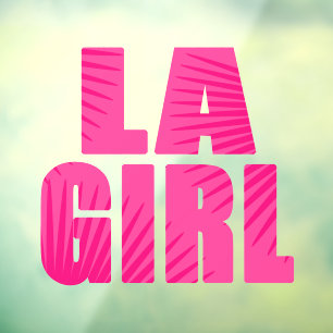 Autocollant Pour Fenêtre Clôture de fenêtre LA Girl