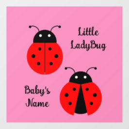 Autocollant Pour Fenêtre Clôture de fenêtre Ladybugs