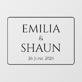 Autocollant Pour Fenêtre Clôture de fenêtre Mariage sophistiquée personnali