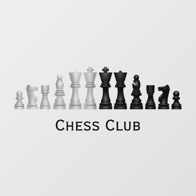 Autocollant Pour Fenêtre Clôture de fenêtre Pièces d'échecs (Feuille)