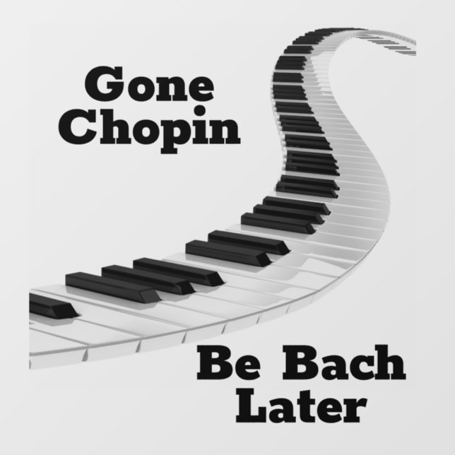 Autocollant Pour Fenêtre Clôture de la fenêtre de Chopin (Feuille)