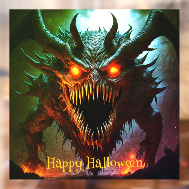 Autocollant Pour Fenêtre Clôture de la fenêtre d'Halloween Monster géant (Feuille 2)