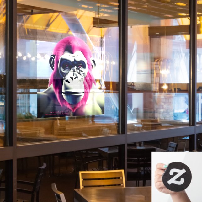 Autocollant Pour Fenêtre Clôture transparente de fenêtre LITE Ape (Fenêtre du restaurant)