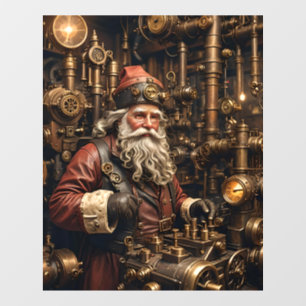 Autocollant Pour Fenêtre Clou de fenêtre Père Noël Steampunk