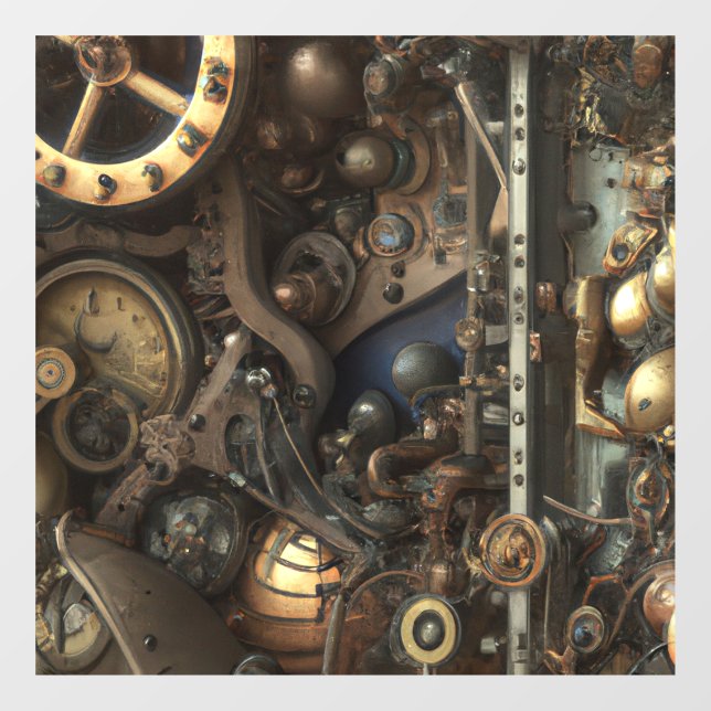 Autocollant Pour Fenêtre Clouage de fenêtre d'art Steampunk (Feuille)