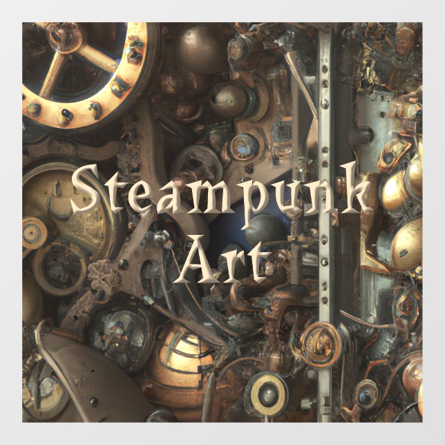 Autocollant Pour Fenêtre Clouage de fenêtre d'art Steampunk (Feuille)