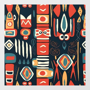 Autocollant Pour Fenêtre Clouage de fenêtre d'impression tribal