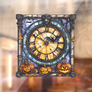 Autocollant Pour Fenêtre Clouage de fenêtre en verre d'Halloween Steampunk