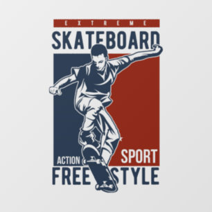 Autocollant Pour Fenêtre Clouage de la fenêtre de skateboard
