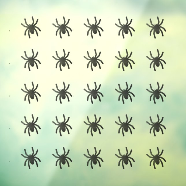 Autocollant Pour Fenêtre Clouages éffrayants de fenêtre d'araignée - Moyen (Feuille 3)