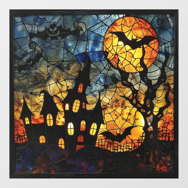 Autocollant Pour Fenêtre Clous de fenêtre en verre d'Halloween (Feuille)