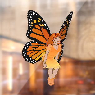 Autocollant Pour Fenêtre Clous de fenêtre fée papillon fée