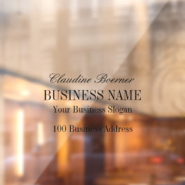Autocollant Pour Fenêtre Clous de la fenêtre Business Home