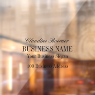 Autocollant Pour Fenêtre Clous de la fenêtre Business Home