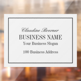 Autocollant Pour Fenêtre Clous de la fenêtre Business Home