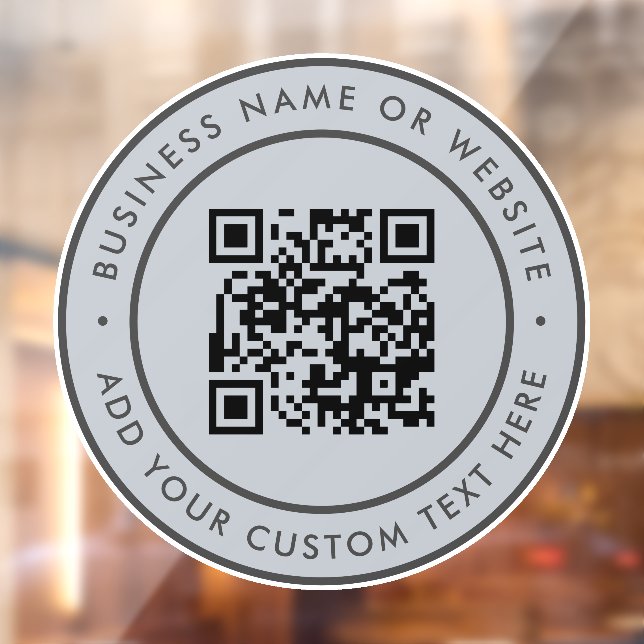 Autocollant Pour Fenêtre Code QR | Cycle d'analyse minimale de l'entreprise (Feuille 2)