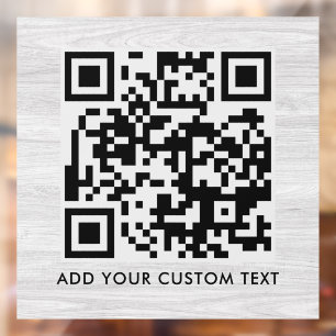Autocollant Pour Fenêtre Code QR Moderne et élégant scannable