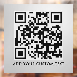 Autocollant Pour Fenêtre Code QR   Moderne et élégant, scannable