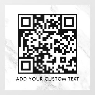 Autocollant Pour Fenêtre Code QR Moderne Simple Élégant Scannable