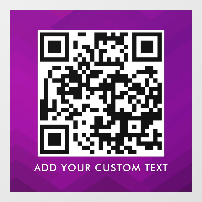 Autocollant Pour Fenêtre Code QR | Moderne Simple Élégant Scannable  (Feuille)