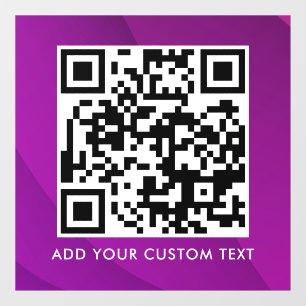 Autocollant Pour Fenêtre Code QR Moderne Simple Élégant Scannable