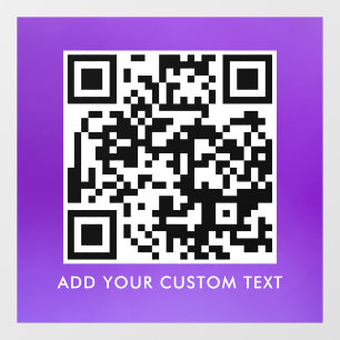 Autocollant Pour Fenêtre Code QR Moderne Simple Élégant Scannable