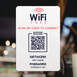 Autocollant Pour Fenêtre Code QR personnalisé l Scannez pour vous connecter