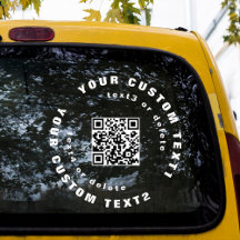 Code QR sur Sticker pare-chocs de vitre de voiture
