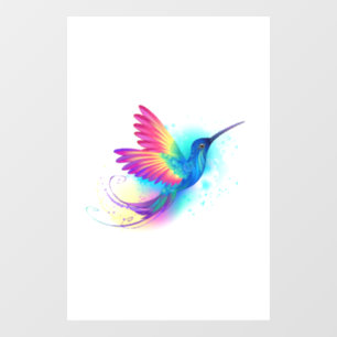 Autocollant Pour Fenêtre Colibri arc-en-ciel exotique