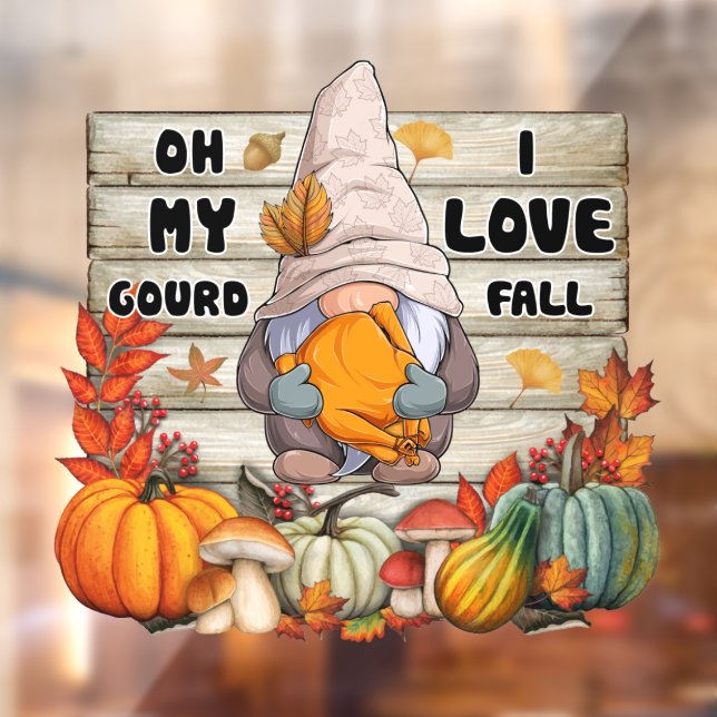 Autocollant Pour Fenêtre Collection d'automne populaire Thanksgiving (Feuille 2)