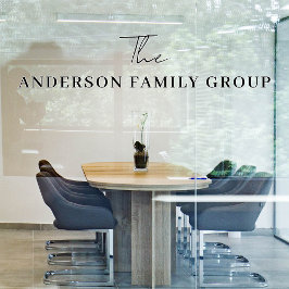 Autocollant Pour Fenêtre Company Business Name Professional Branded