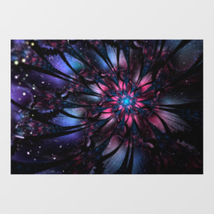 Autocollant Pour Fenêtre Conception Abstraite des fleurs fractales.