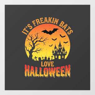 Autocollant Pour Fenêtre Conception de château hanté pour Halloween, les ch