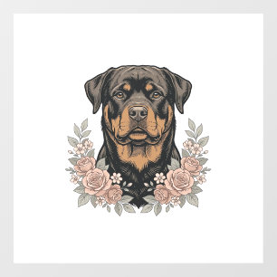 Autocollant Pour Fenêtre Conception de chemise à portrait floral de Rottwei