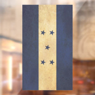 Autocollant Pour Fenêtre Conception de drapeau vintage du Honduras