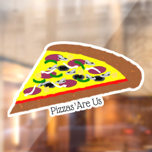 Autocollant Pour Fenêtre Conception de pizza